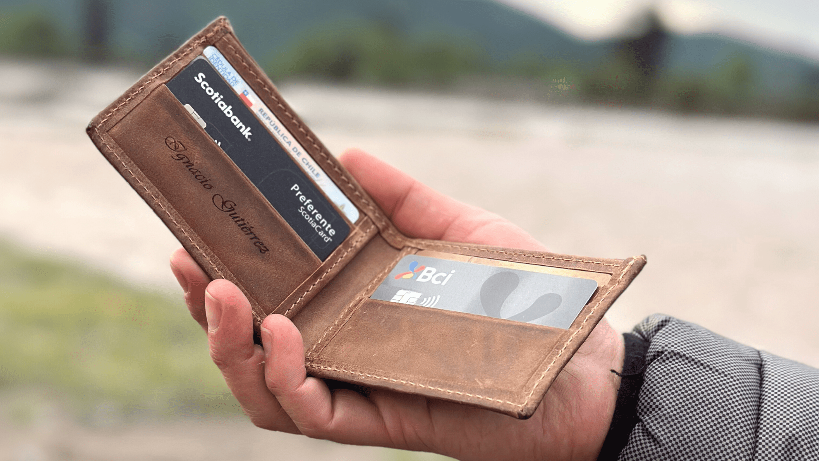 Tarjetero Hombre Piel Tarjetero Scappino De Piel Para Hombre