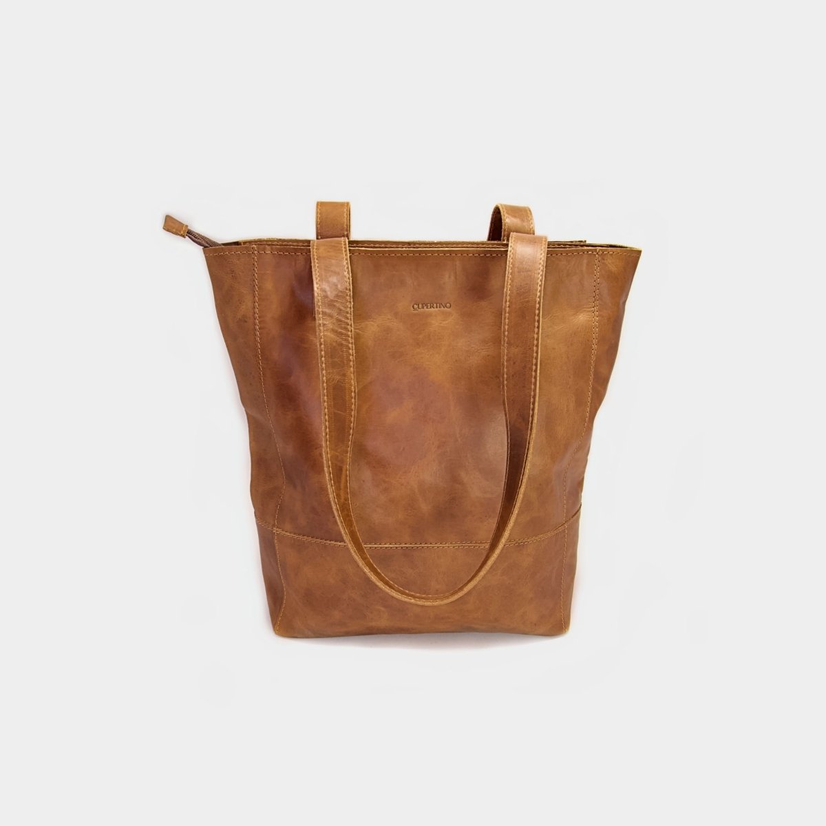 Cartera tote café - Cupertino - Cartera de cuero - Carteras - 