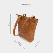 Cartera tote café - Cupertino - Cartera de cuero - Carteras - 
