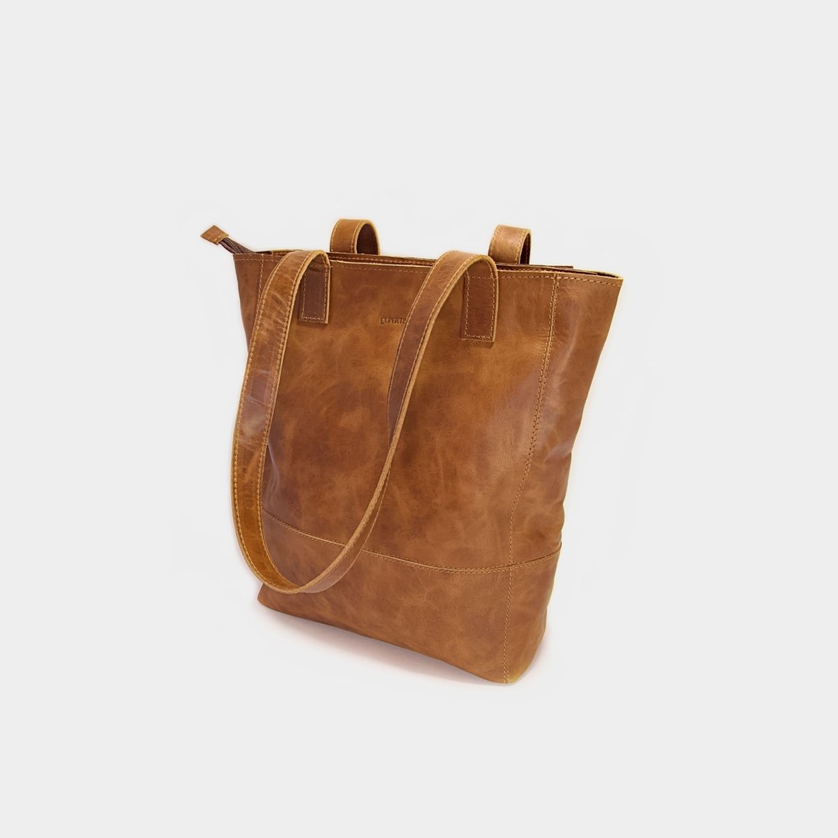 Cartera tote café - Cupertino - Cartera de cuero - Carteras - 