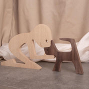 Figura Decorativa de Madera - Hombre y Perro - Cupertino - figura de madera - figura madera -