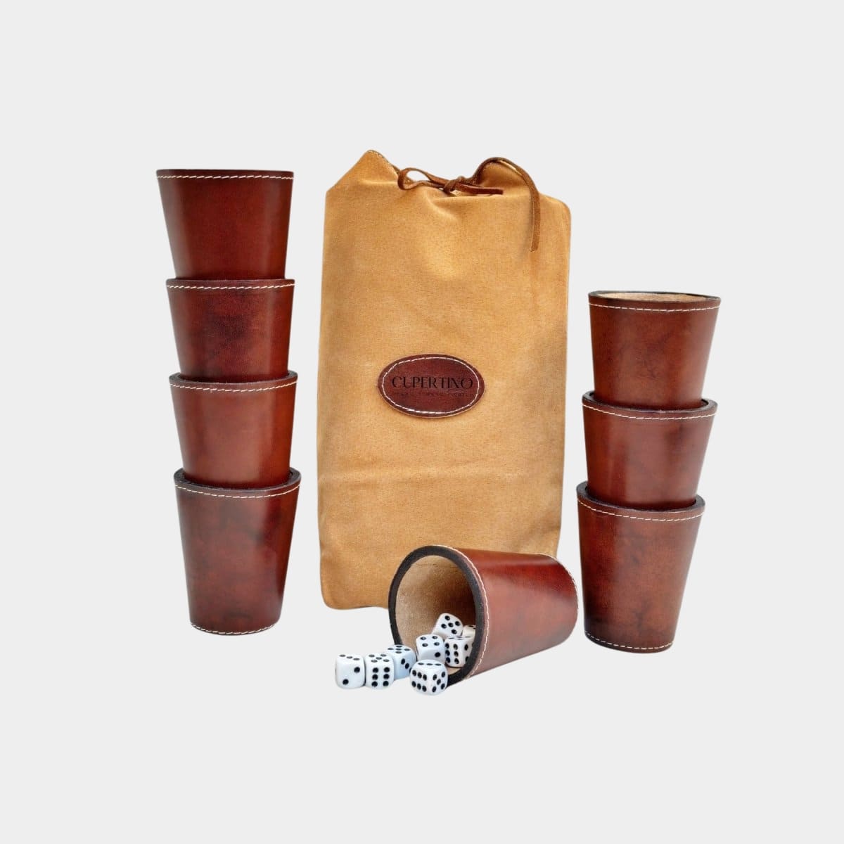 Juego de Cachos - Cupertino - Juego de cachos de cuero - Juegos de mesa - 