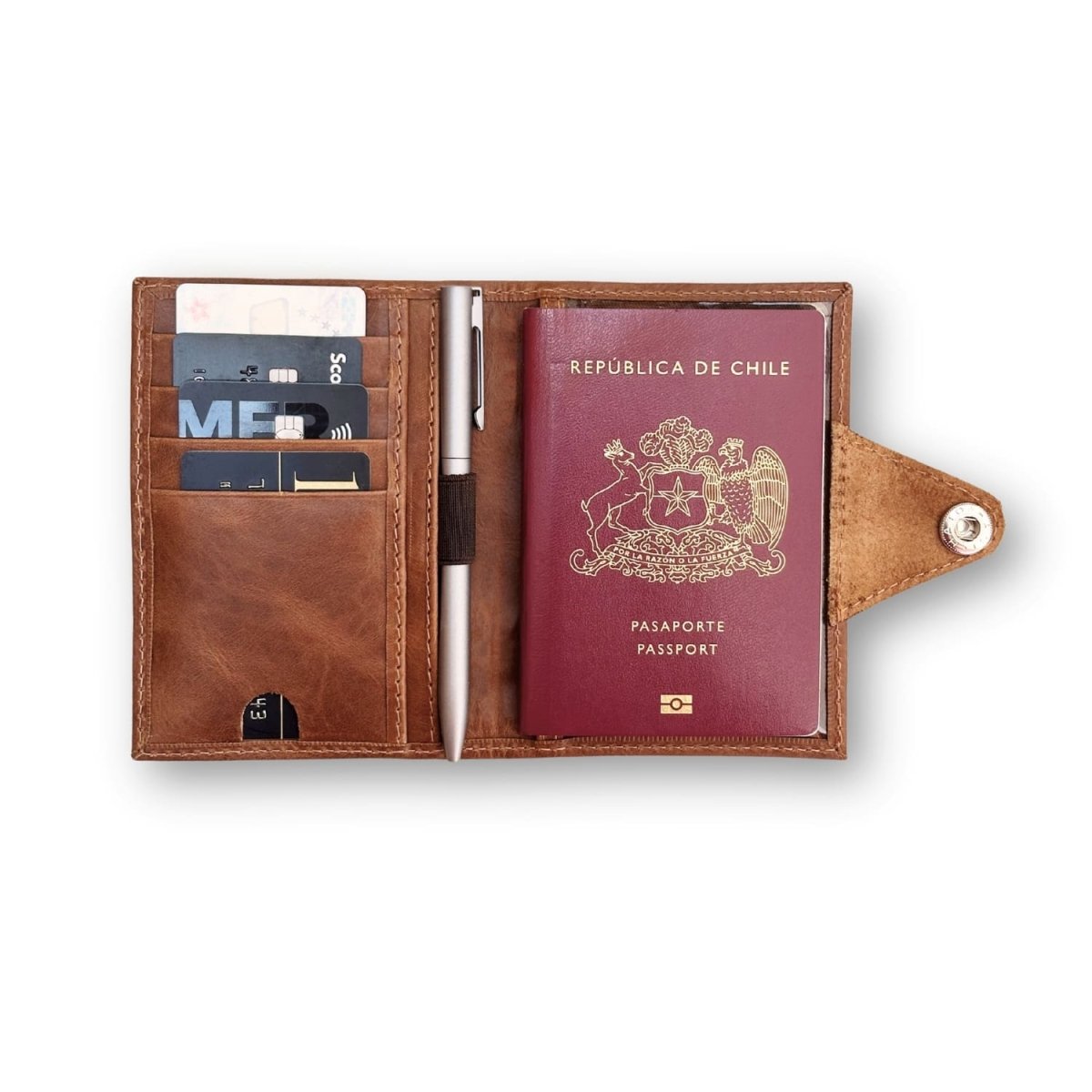 Porta pasaporte lock - Cupertino - Porta pasaporte de cuero - 