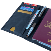 Porta pasaporte single - Cupertino Chile - Porta pasaporte de cuero - Grabado - porta pasaporte de cuero